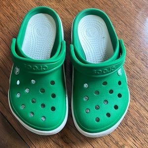 Original Crocs kids size 5, like new green color